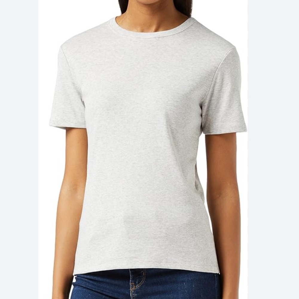 Petit Bateau Grey Round Neck Classic Cotton T Shirt M